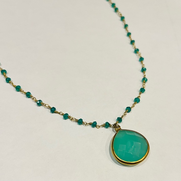 Rachel Reinhardt Gemstone 14k over Silver Necklace - Picture 2 of 2
